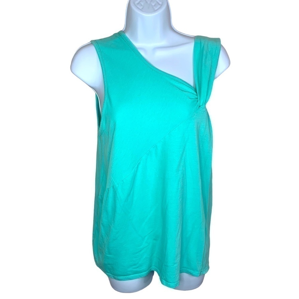 BiBi Mint Green Sleeveless Top Stretch Medium Vibrant